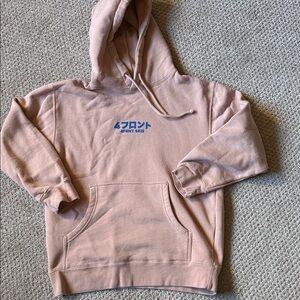 4Frnt Skis Pink Hoodie with Blue Print